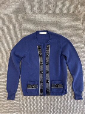 Clements Ribeiro 100% Cashmere Embellished Cardigan, size M